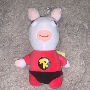 RABBIDS Rabbits Invasion SUPERHERO Bwaah Plush McFarlane Toys stickable 2 window